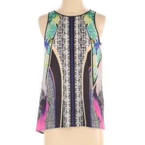 Clover Canyon XS top boho crew sleeveless black